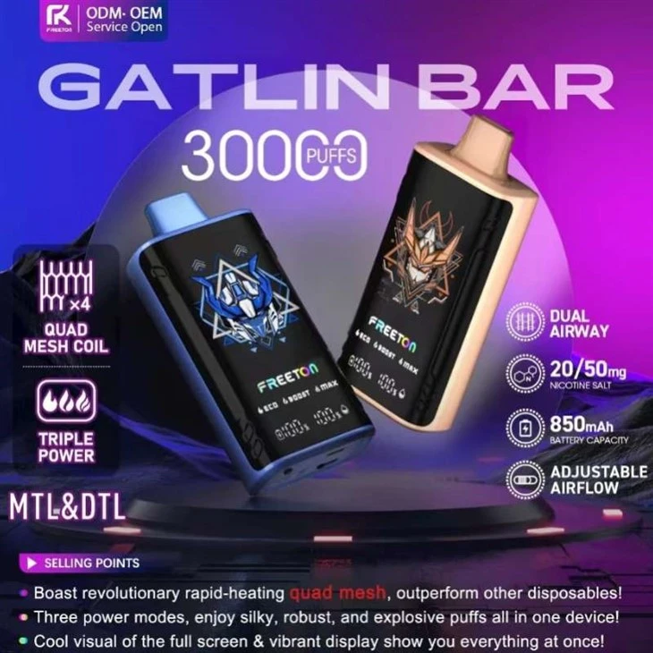 Freeton   GATLIN   BAR 30000 Puffs