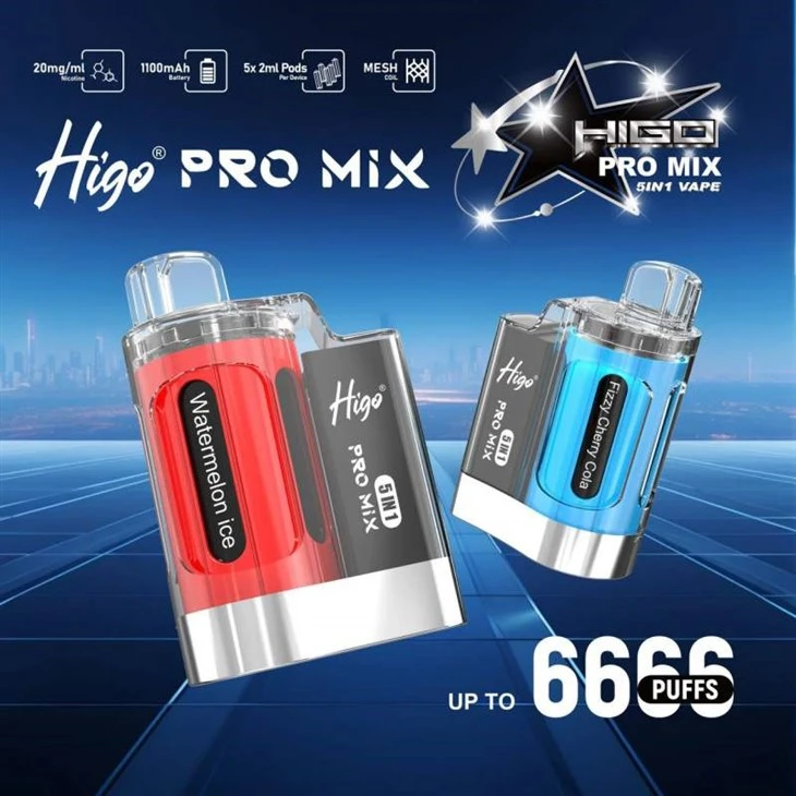 Higo Pro Mix 6666 Puffs 5 u 1