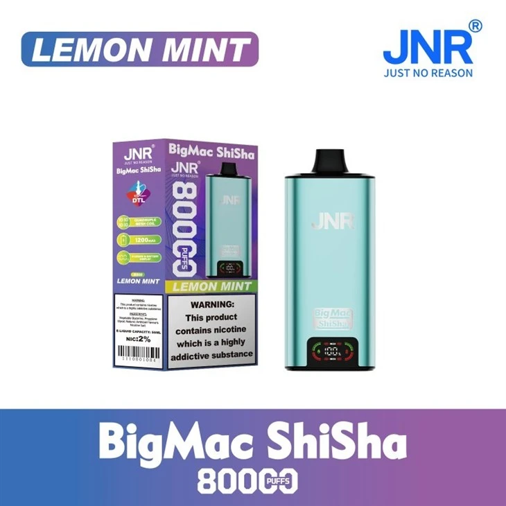 BS08-Lemon Mint_JNR Big Mac Shisha 80K