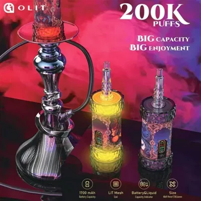 OLIT Hookalit Mega 200K: stabilan izlazni sustav za elektroničke nargile ultra{1}}velikog kapaciteta