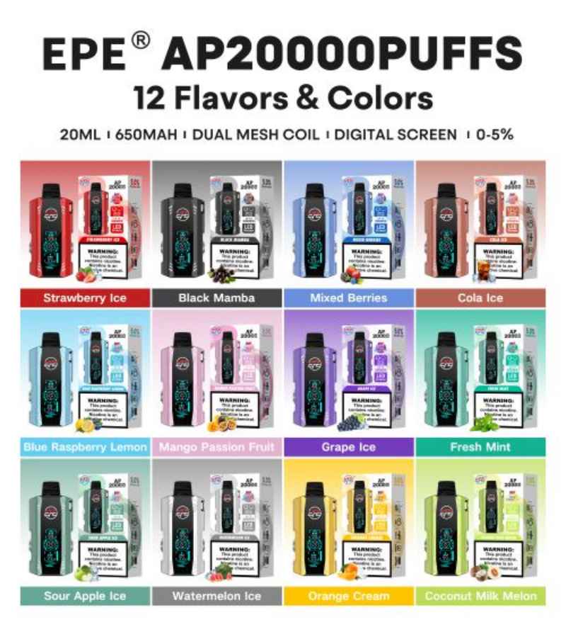 EPEAP20000RechargeableDisposableVapePodKit EPEAP20000RechargeableDisposableVapePodKit