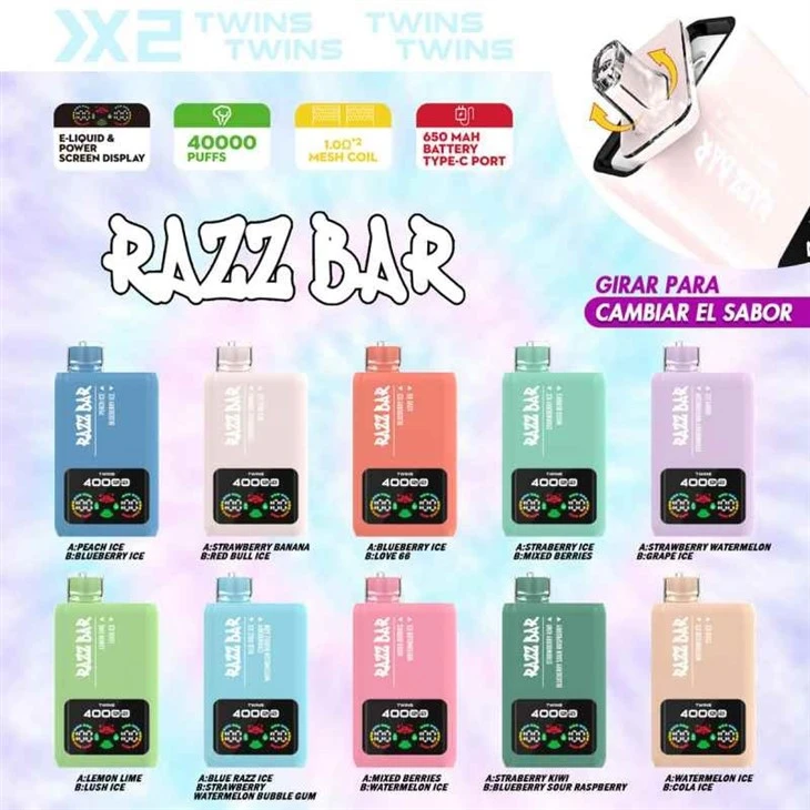 RAZZ BAR 40K Double Flavor manufacturers