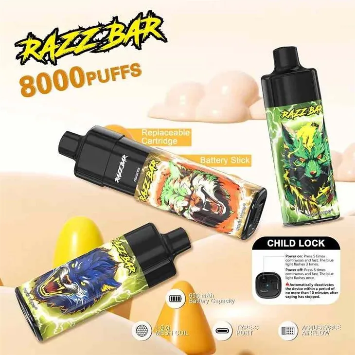 RAZZ BAR 8000 Puffs jednokratni Vape