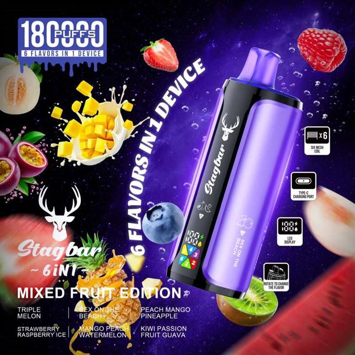 Stag Bar 180K Puffs 6u1 Vape