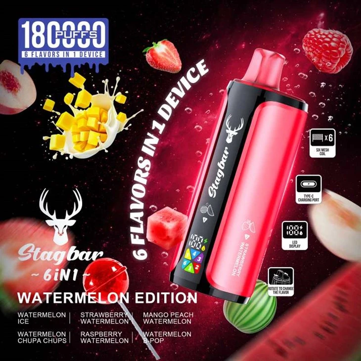 StagBar 180K 6u1 Puffs