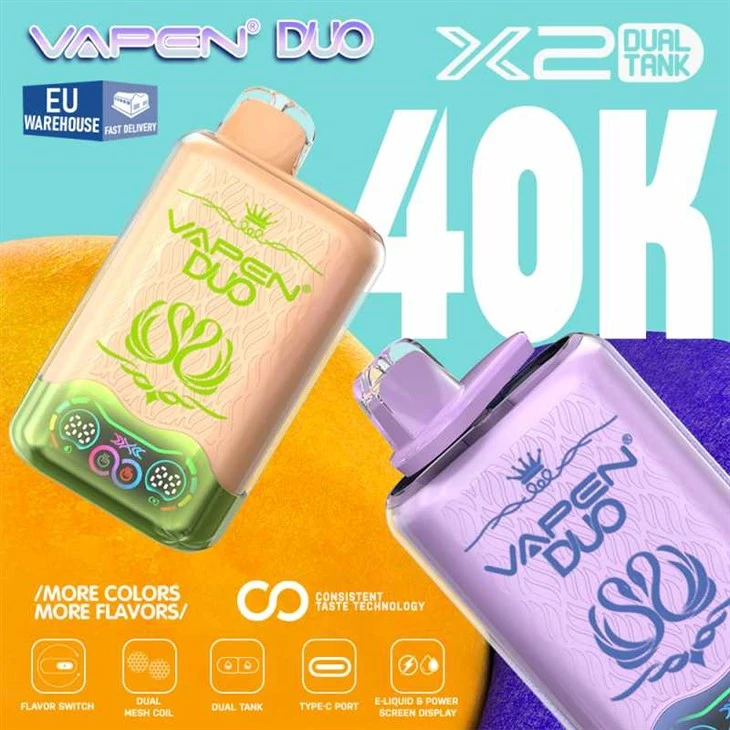 Vapen Duo 40000 Puffs dvostruki okusi