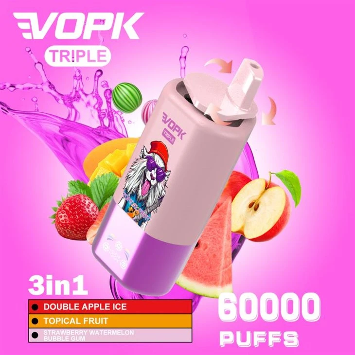 Vopk Triple 3 u 1 60000 puši tri okusa